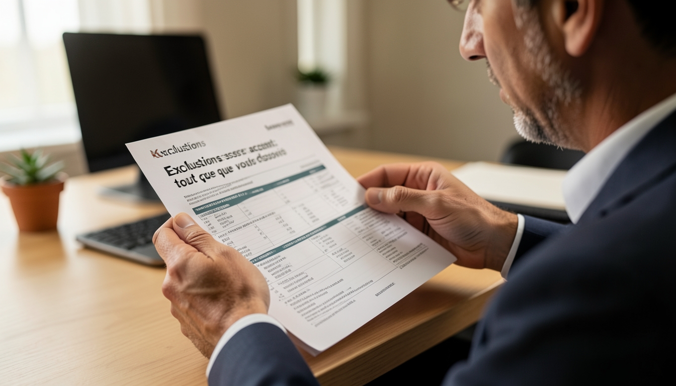 exclusions assurance accident contrat