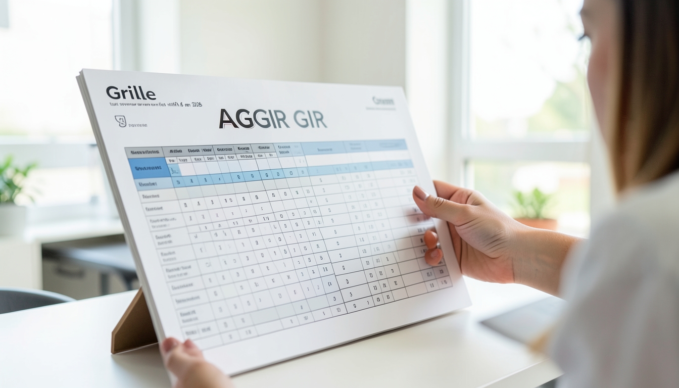 grille AGGIR GIR pour personnes âgées