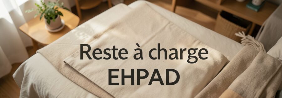 personne âgée dans une chambre d'EHPAD avec reste à charge